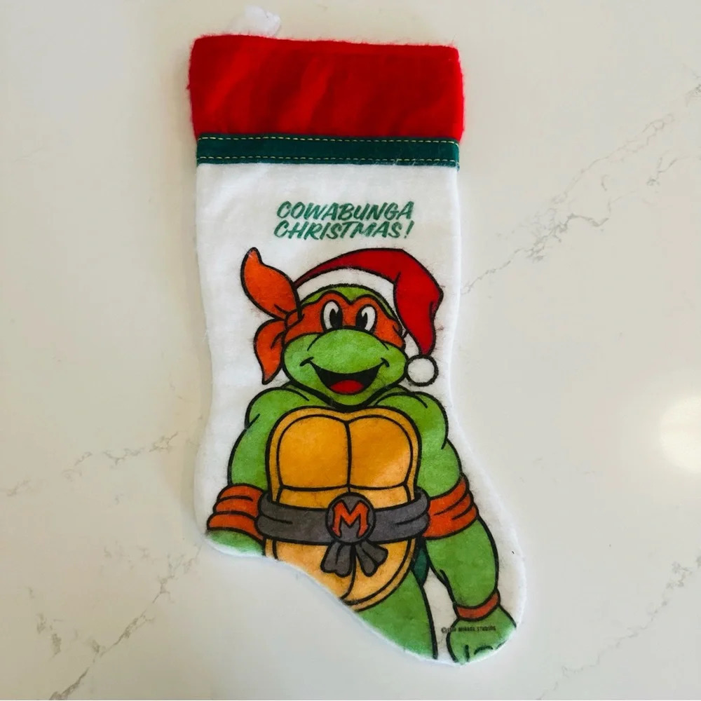 Teenage Mutant Ninja Turtles Vintage 90s Cowabunga Christmas Stocking
